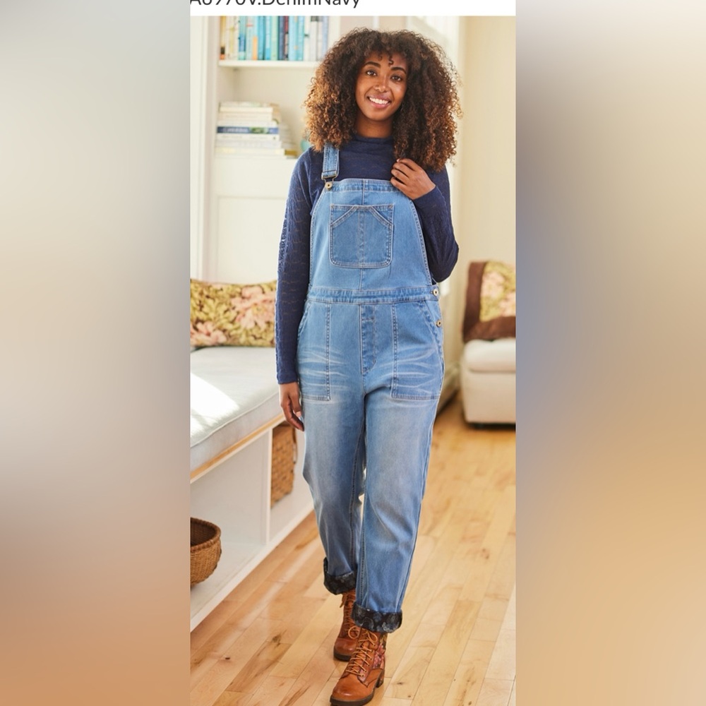 April Cornell Women's Blue Denim Overalls